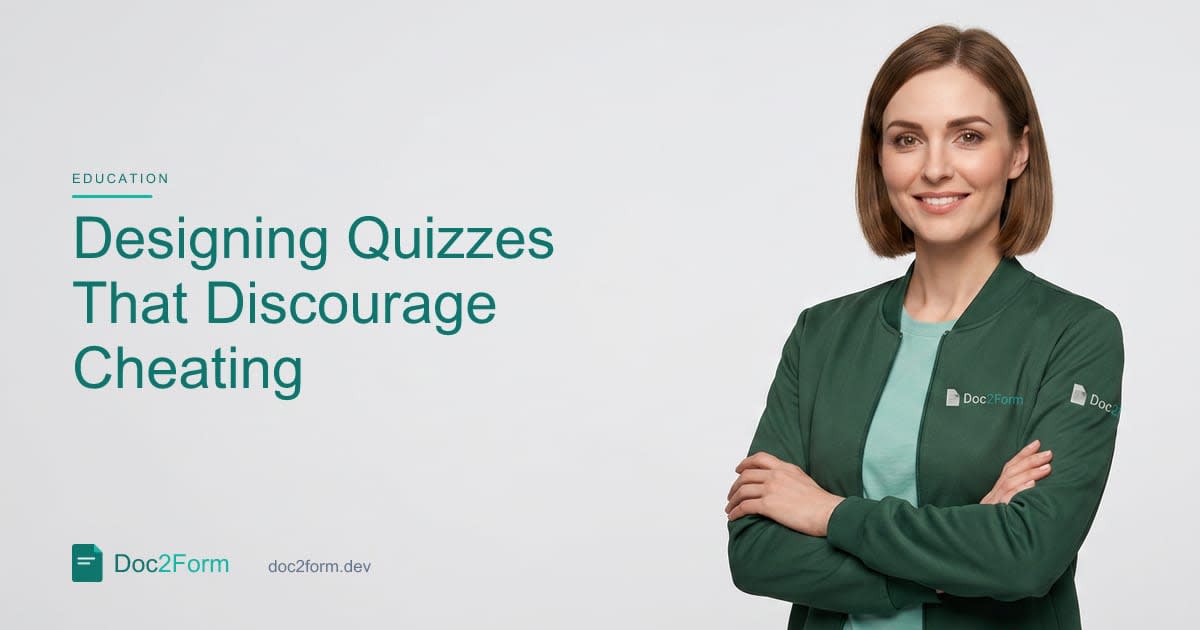 Designing Quizzes That Discourage Cheating (Without Paranoia)