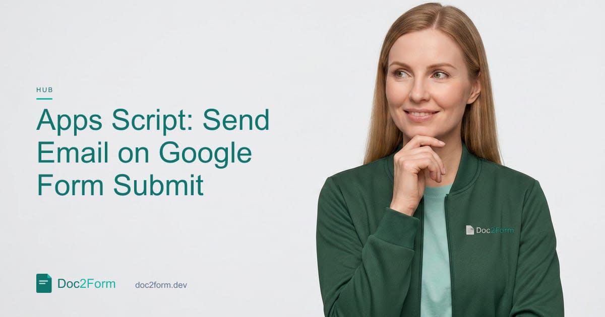 Apps Script: Send an Email When a Google Form Is Submitted