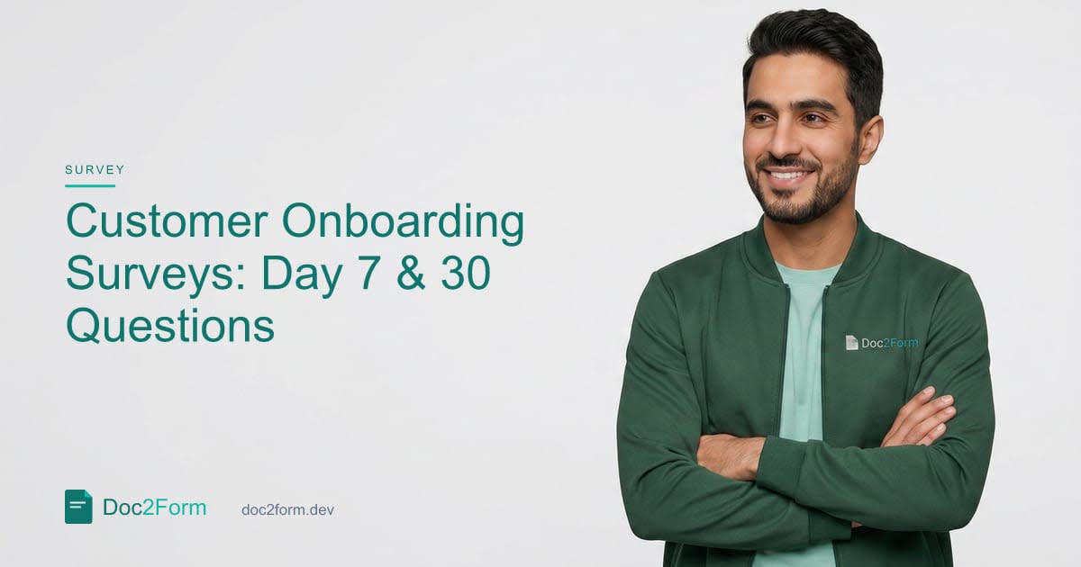 Customer Onboarding Surveys: Questions for Day 7 and Day 30