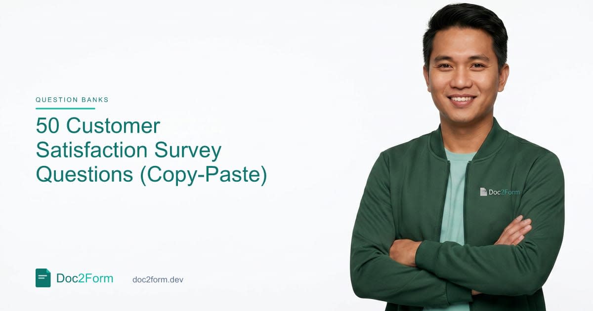 50 Customer Satisfaction Survey Questions (Copy-Paste Ready)