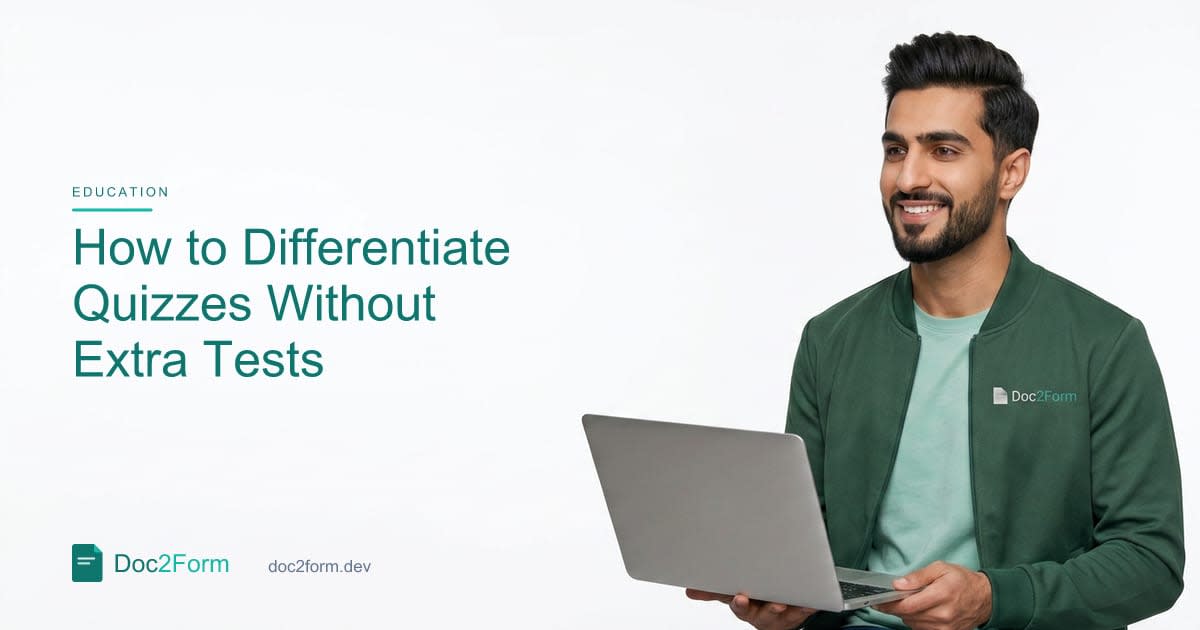 How to Differentiate Quizzes Without Creating Three Separate Tests