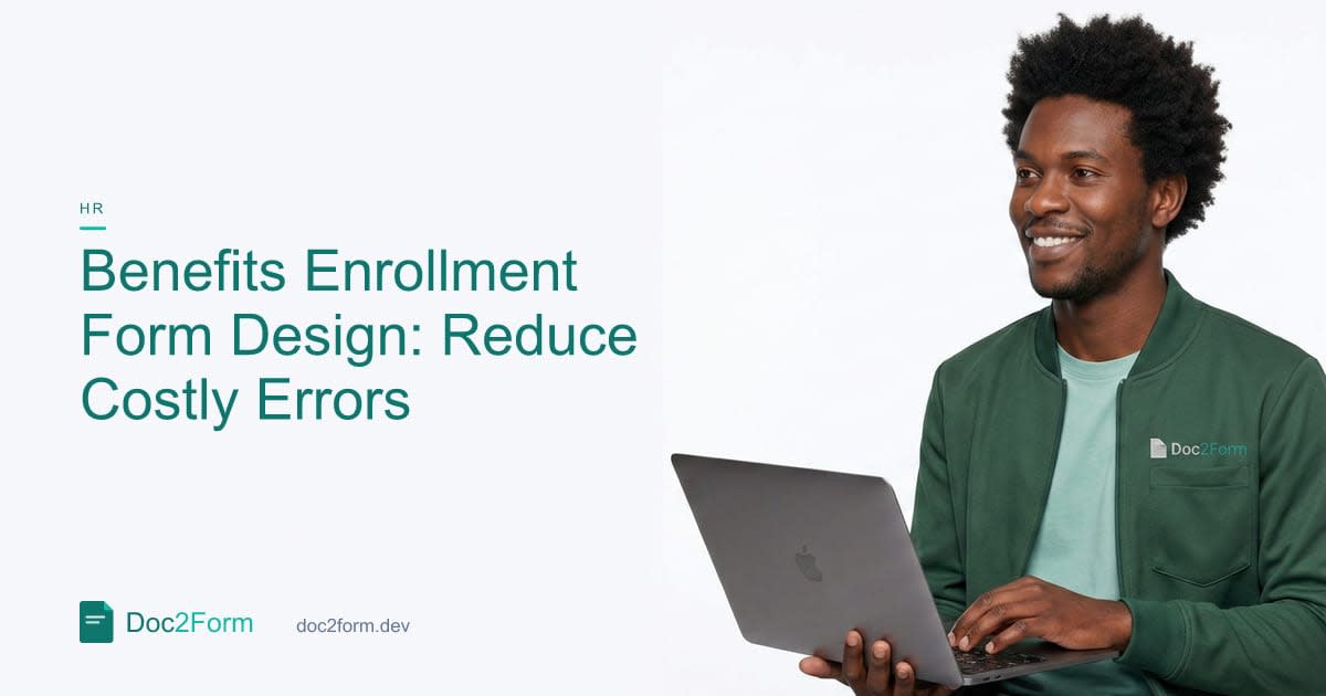 Benefits Enrollment Forms: Reduce Errors During Open Enrollment