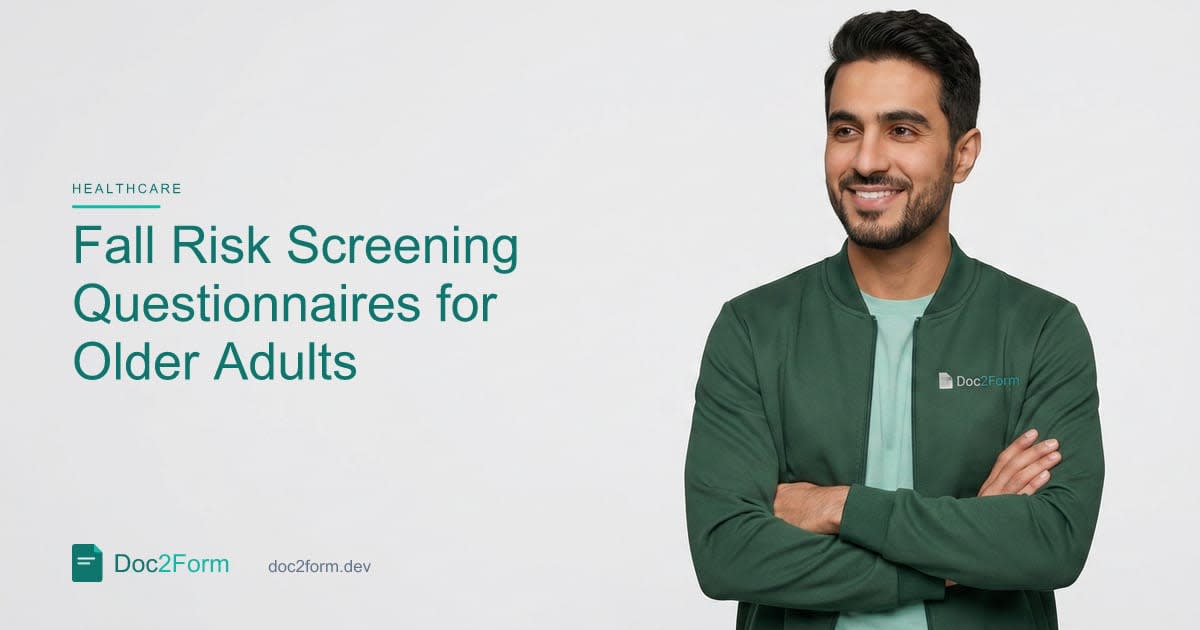 Fall Risk Screening Questionnaires for Older Adults