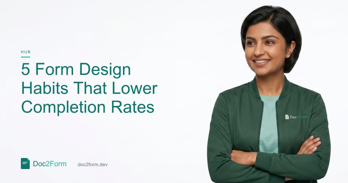 7 Form-Design Habits That Quietly Lower Your Completion Rate