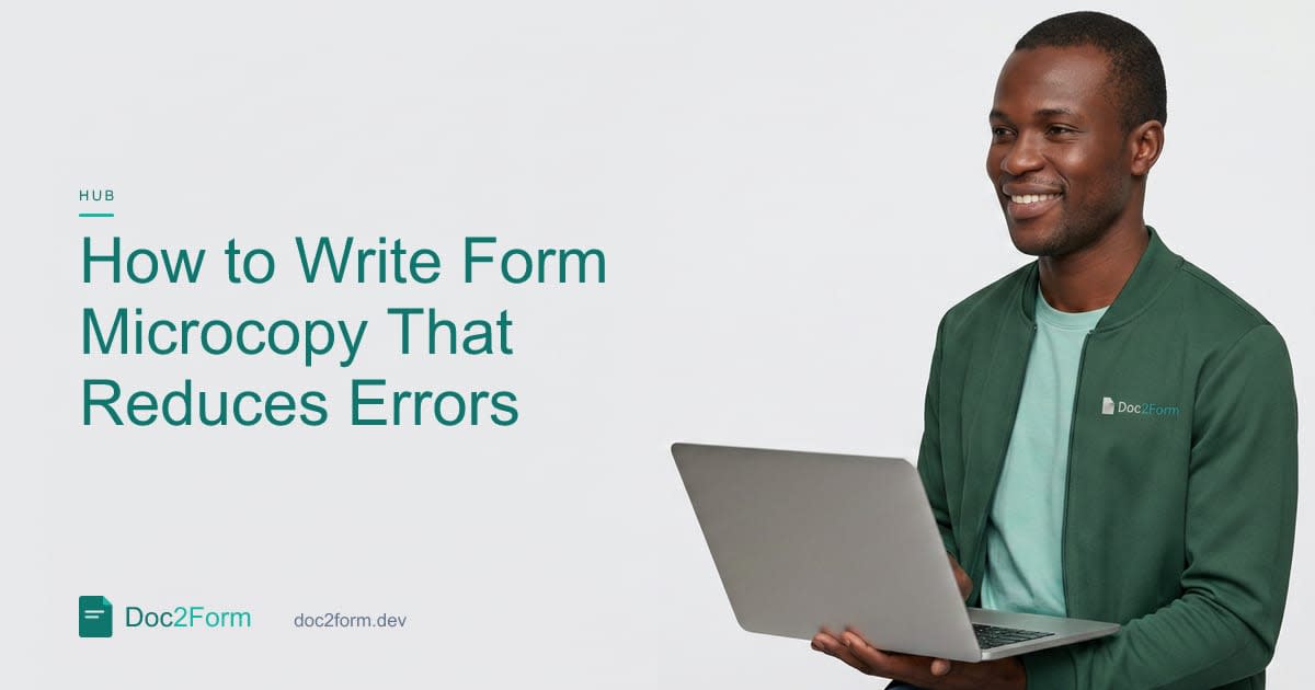 How to Write Form Microcopy That Reduces Errors