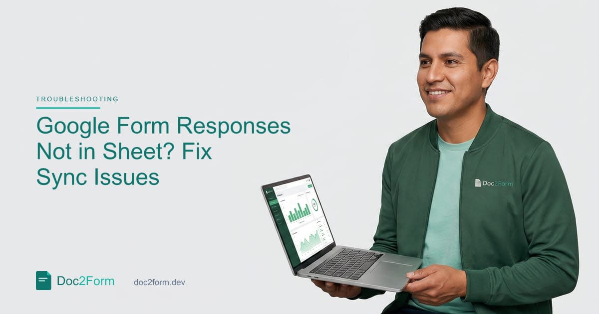 Google Form Responses Not Showing in the Spreadsheet