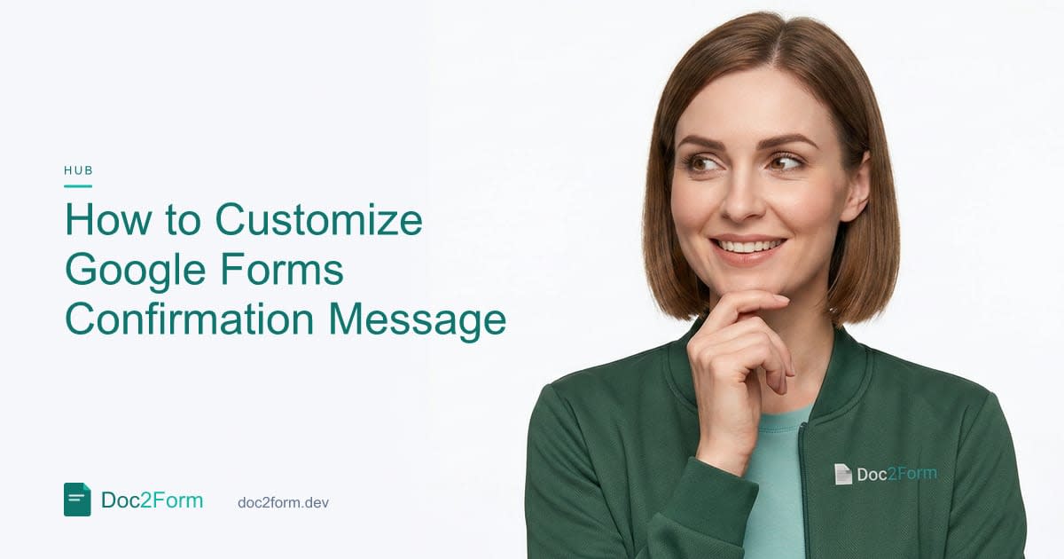 How to Customize the Google Forms Confirmation Message