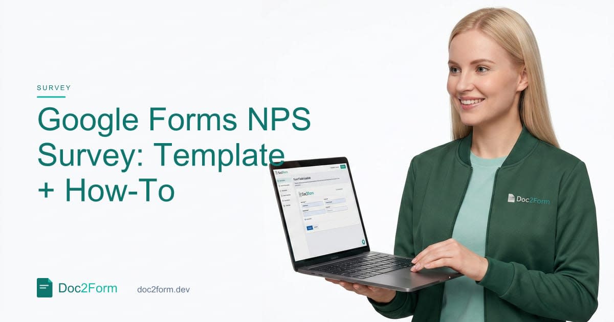 Google Forms NPS Survey: Free Template + Setup Checklist