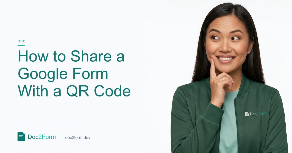How to Share a Google Form With a QR Code