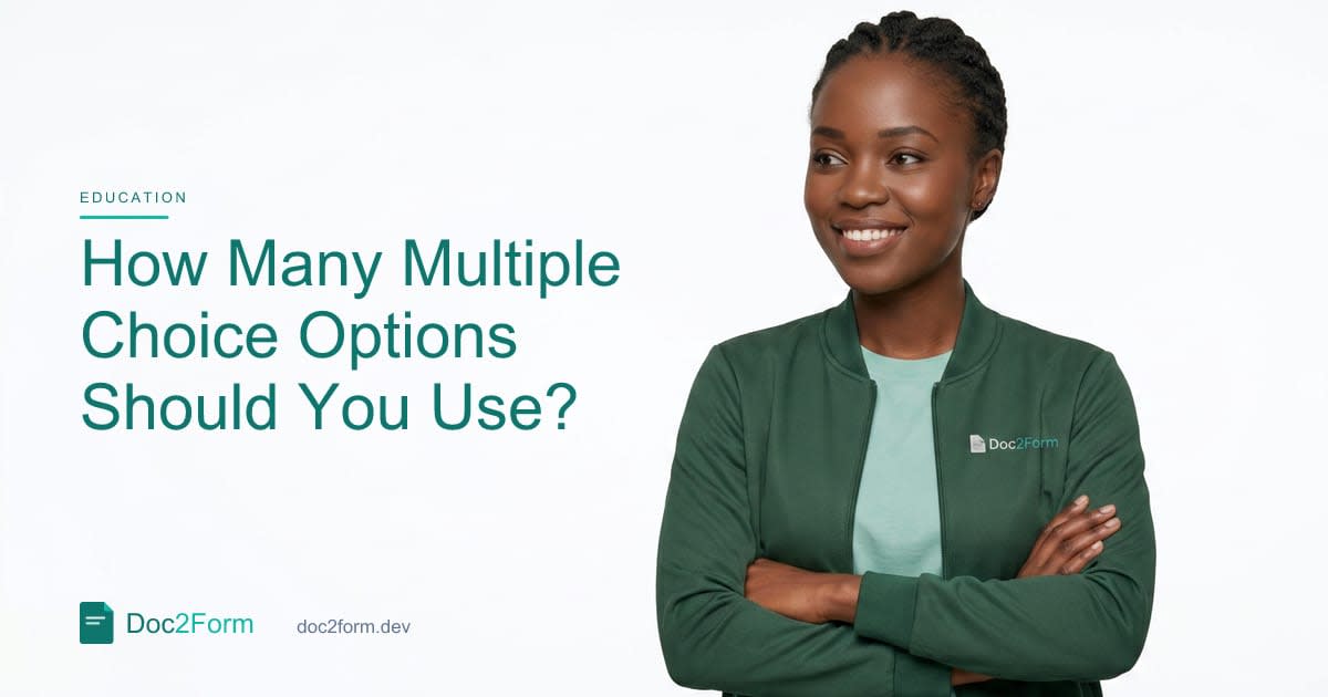 How Many Answer Options Should a Multiple-Choice Question Have?