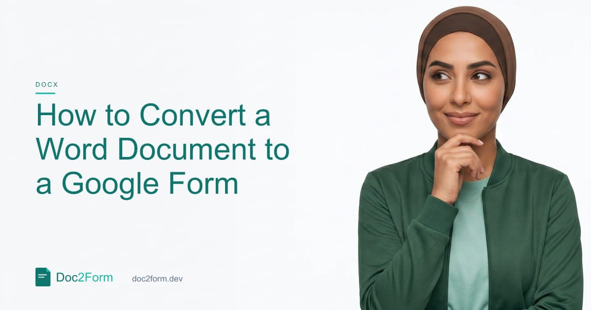 How to Convert a Word Document to a Google Form