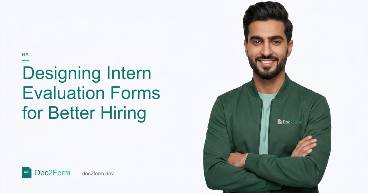 Intern Evaluation Forms: Midterm and Final Questions That Help Hiring Decisions