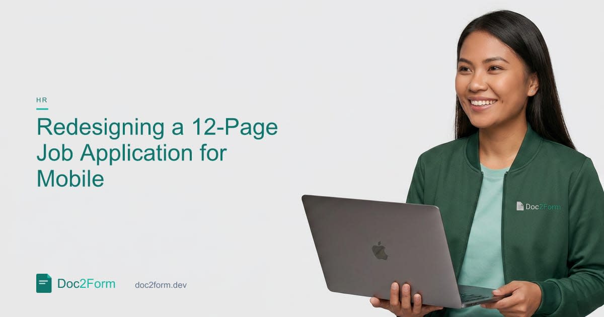 How a 12-Page Job Application Became a 4-Minute Mobile Form