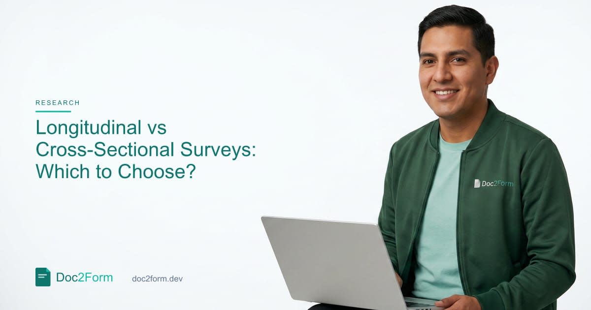 Longitudinal vs Cross-Sectional Surveys: Which Design Fits Your Question?