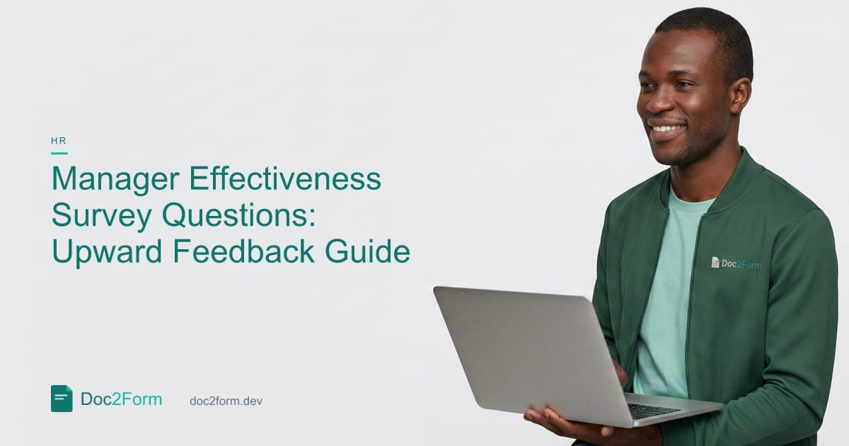 Manager Effectiveness Survey Questions (From Direct Reports)