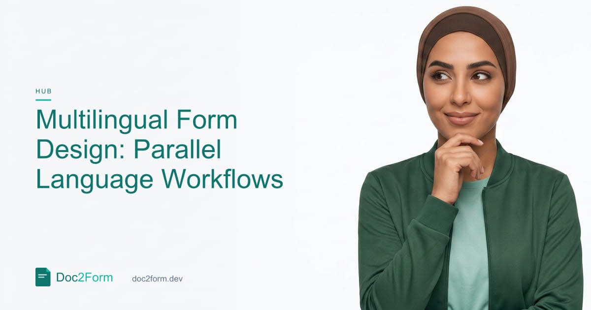 Multilingual Form Design: Workflow for Parallel Language Versions