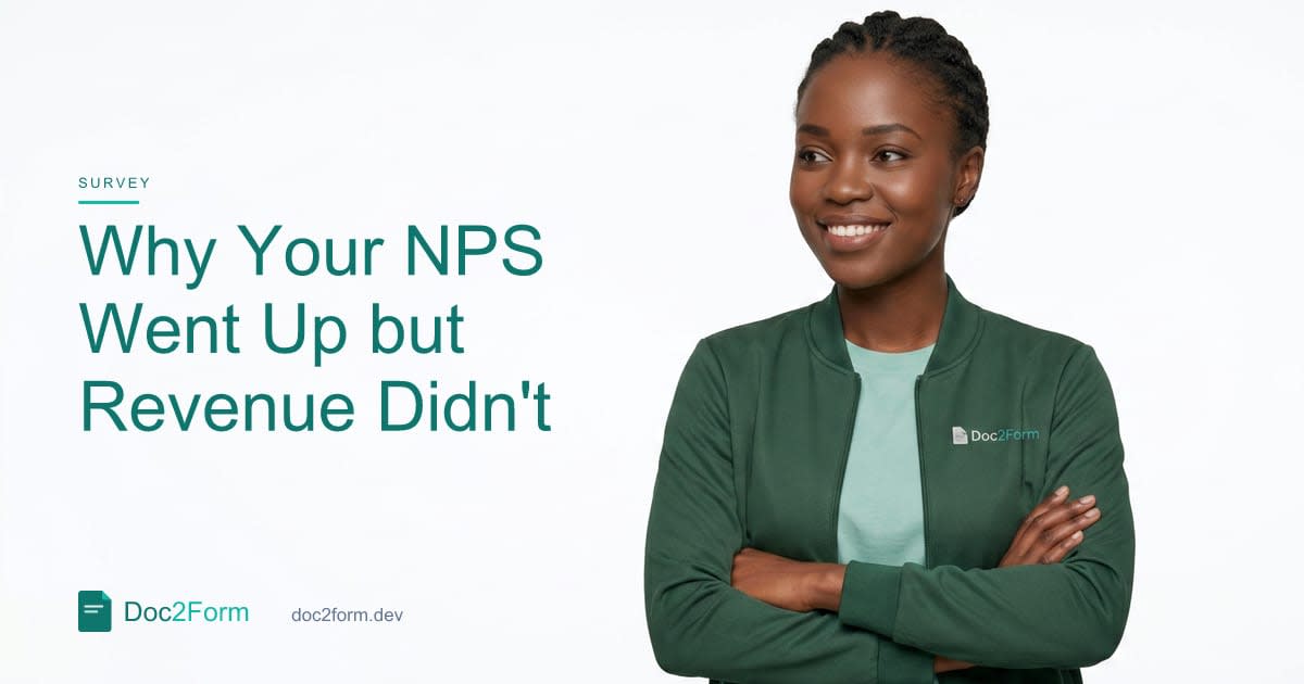 Why Your NPS Went Up but Revenue Didn't