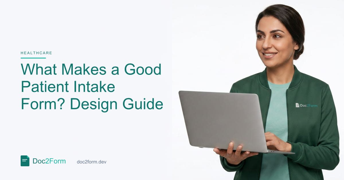 What Makes a Good Patient Intake Form