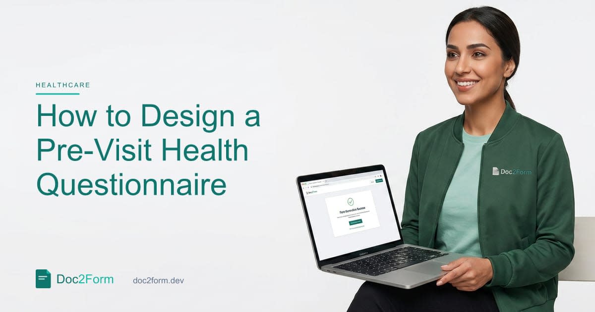 How to Design a Pre-Visit Health Questionnaire