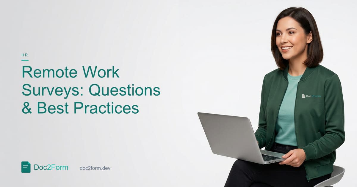 Remote Work Surveys: Questions About Collaboration, Focus, and Burnout