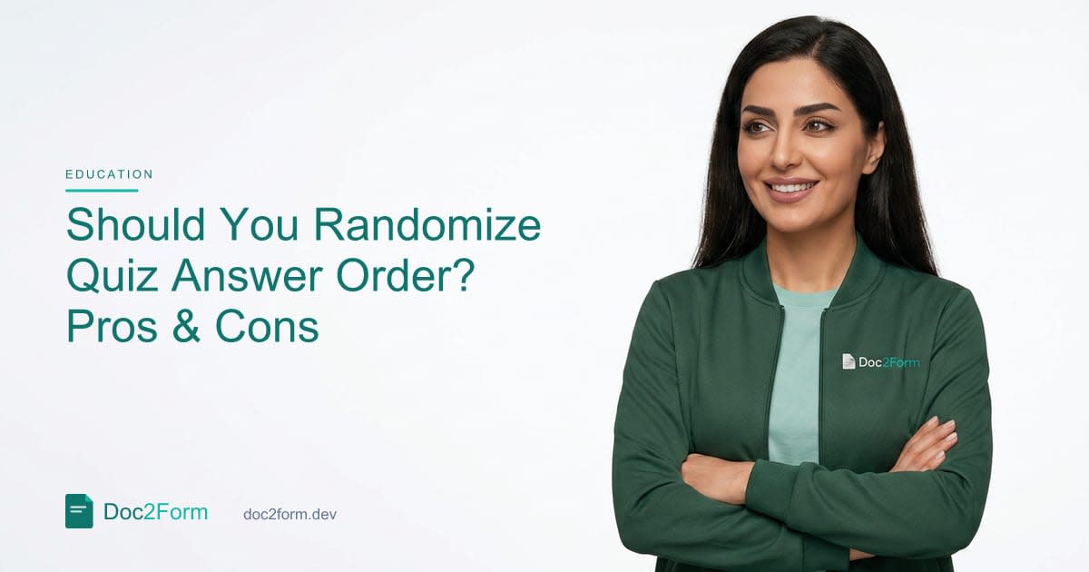 Should You Randomize Answer Order in a Quiz?