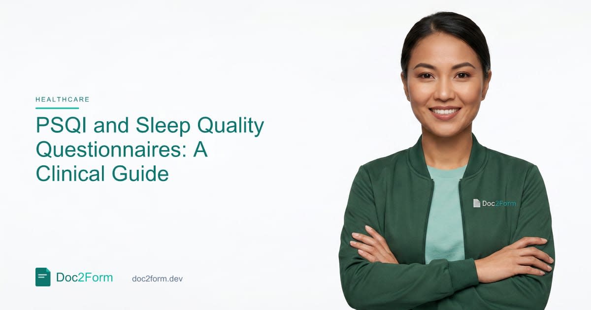 Sleep Quality Questionnaires: PSQI and Shorter Alternatives