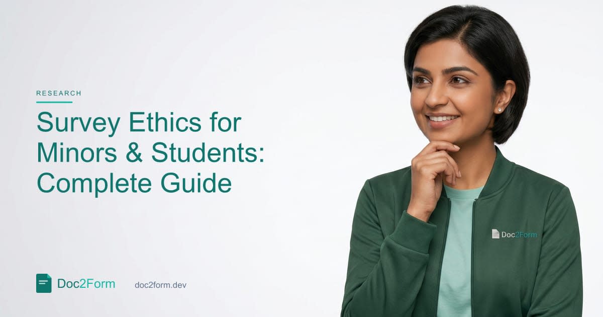 Survey Ethics When Researching Minors and Students