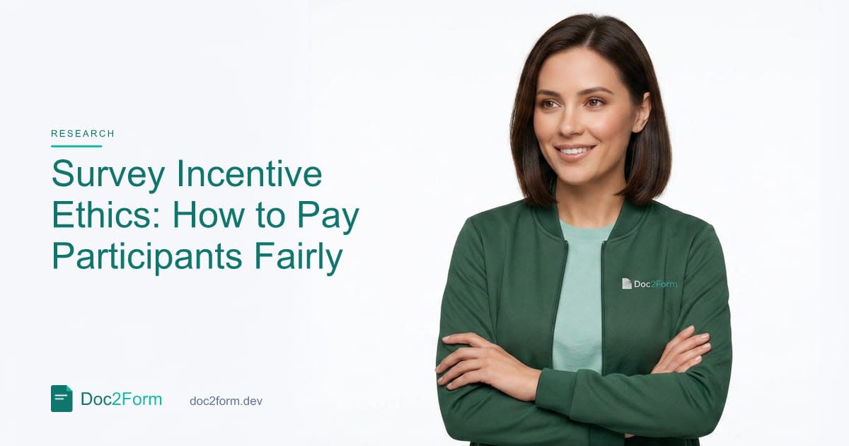 Survey Incentives: Ethics, Amounts, and When They Skew Who Responds
