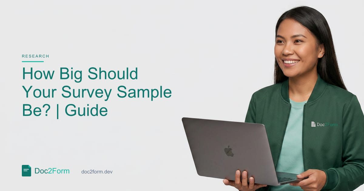 How Big Should Your Survey Sample Be?