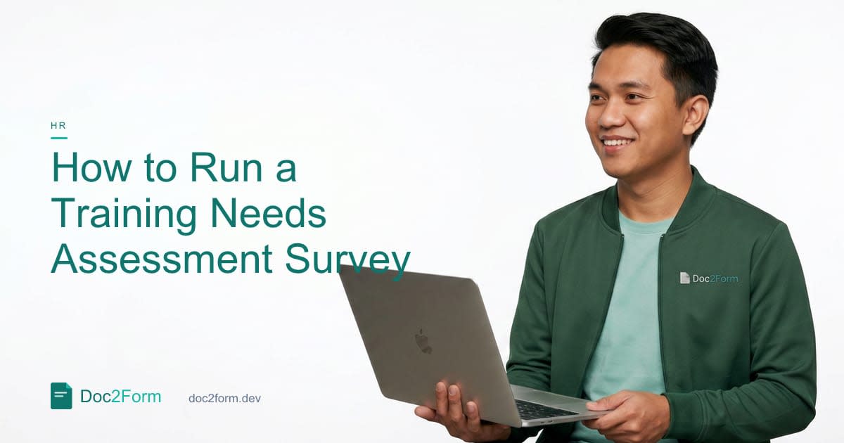 How to Run a Training Needs Assessment Survey