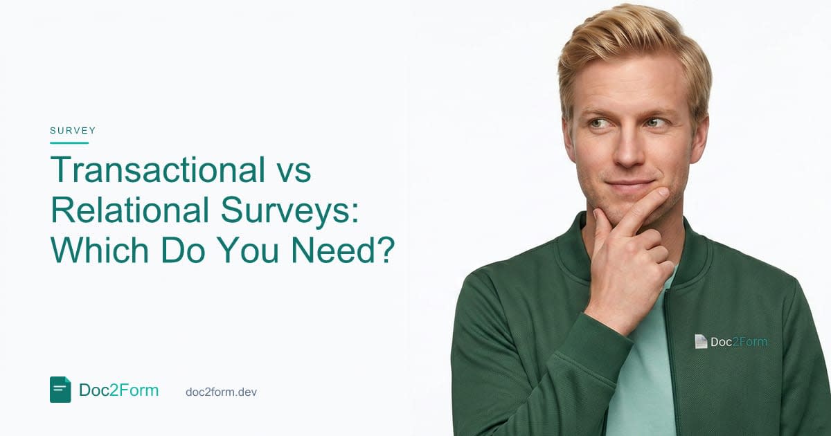 Transactional vs Relational Surveys: Which Do You Need?