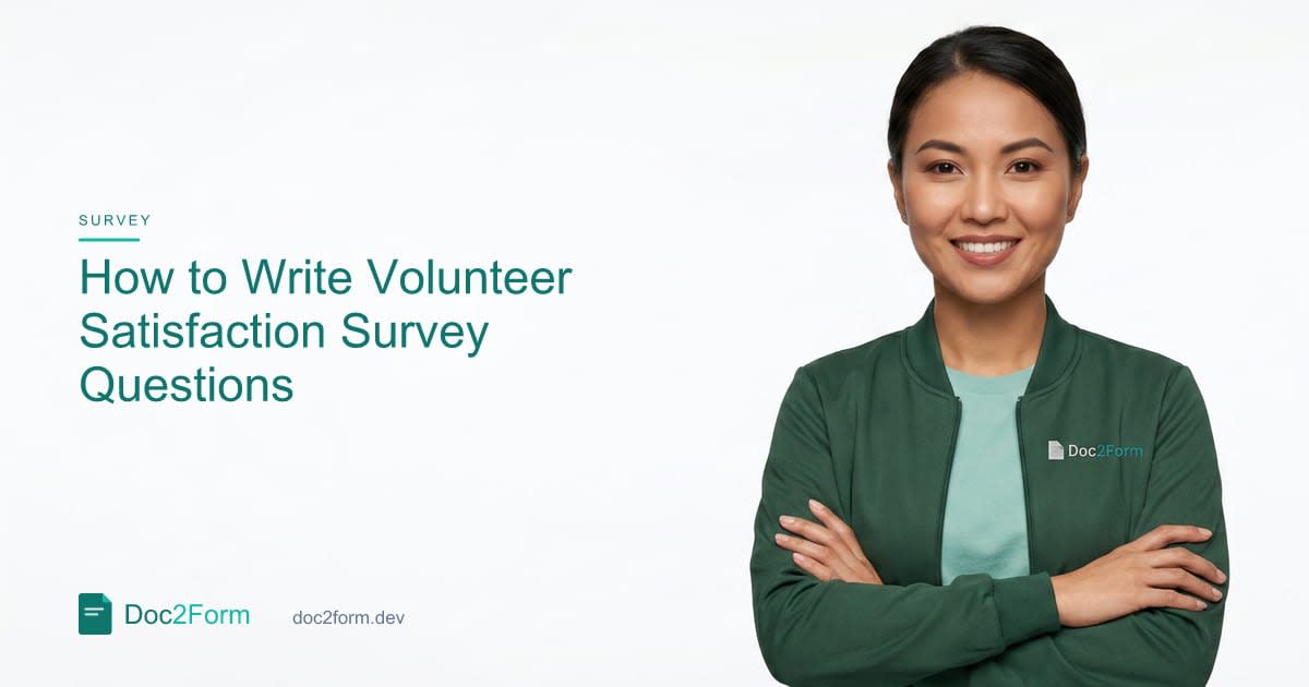 How to Write Volunteer Satisfaction Survey Questions