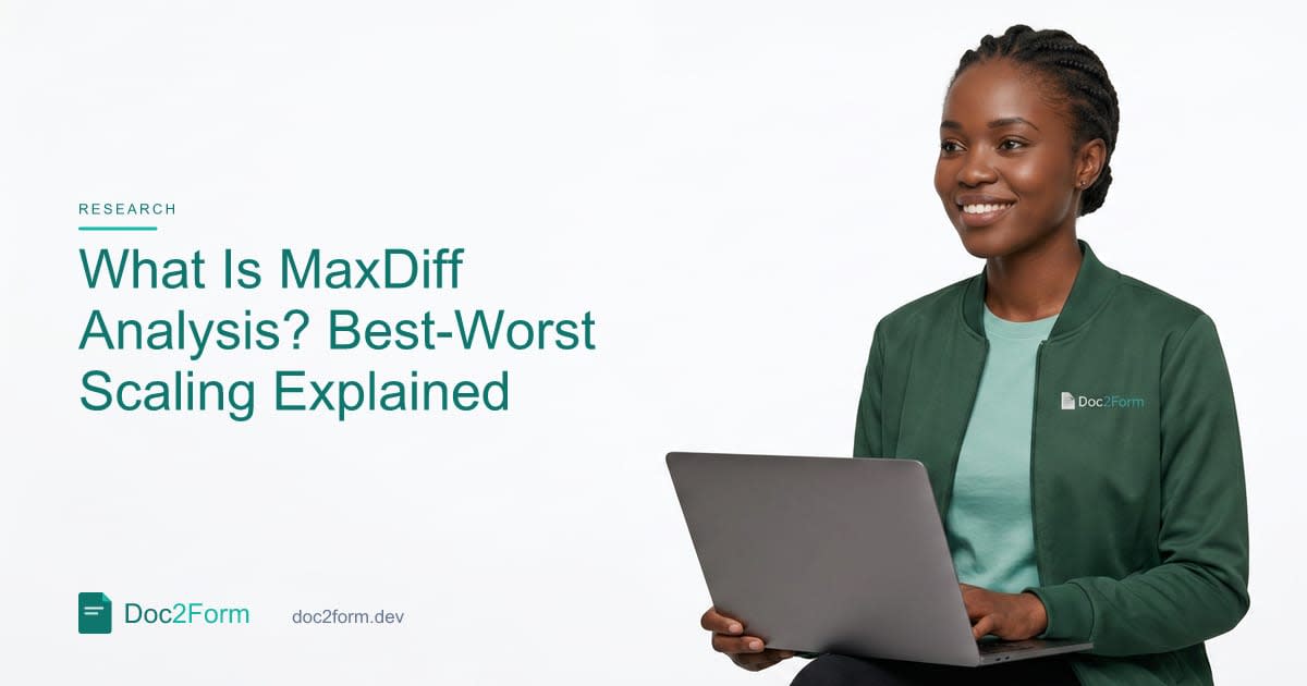 What Is MaxDiff (Best-Worst Scaling)?