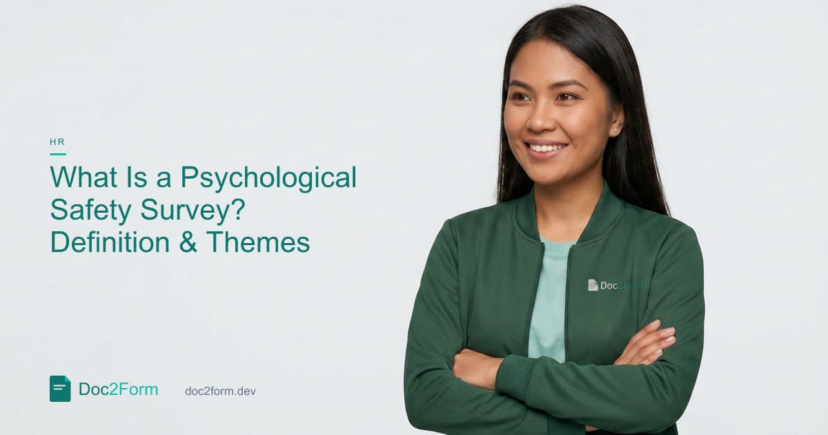 What Is a Psychological Safety Survey?